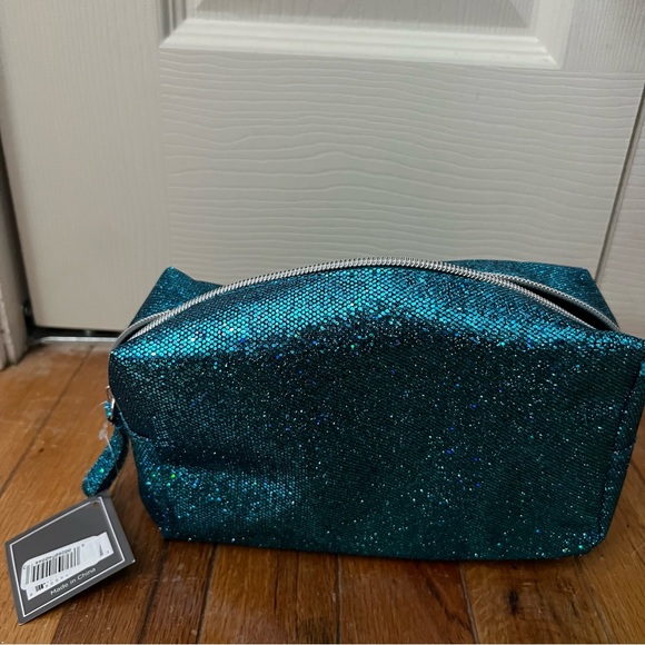 Ulta Beauty Mermaid Blue Sequin Glitter Iridescent Makeup Bag Pouch - Picture 3 of 8